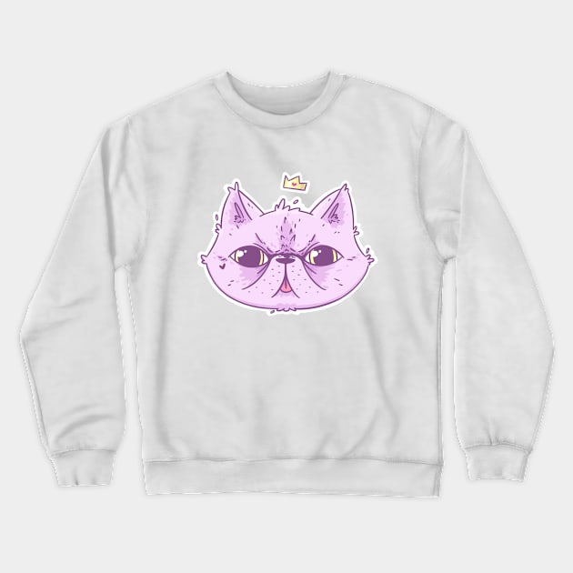 Disgruntled cat Crewneck Sweatshirt by SimonPetrik